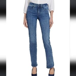 NYDJ Marilyn Straight Stretch Jeans Lift × Tuck Technology In The Color Stoney